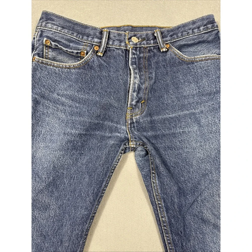 JEANS Levi Strauss Co 505 Mens W32 L30 Dark Wash Straight‎ Leg
